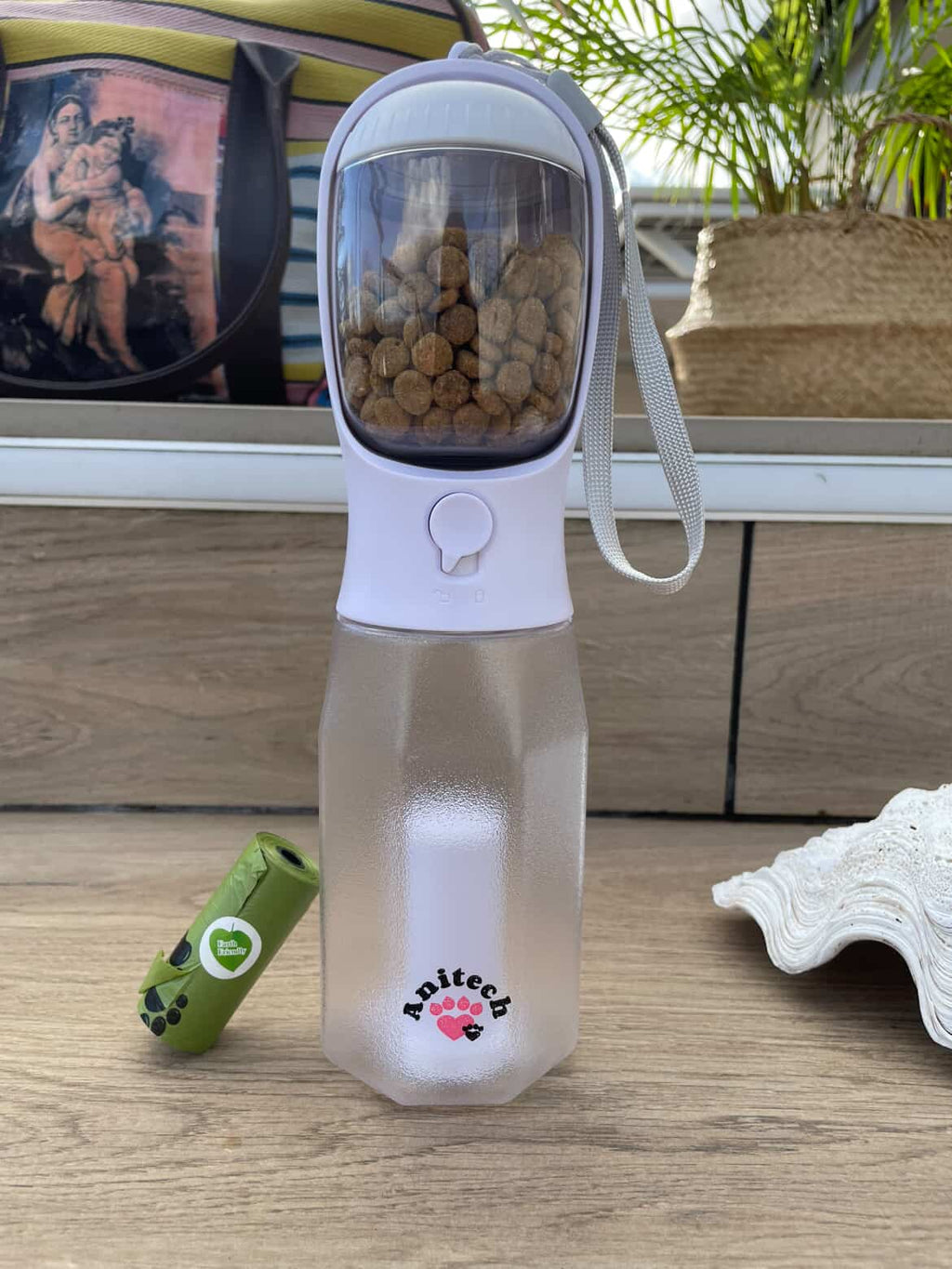 Gourde pour chien - 3en1 - blanche Anitech