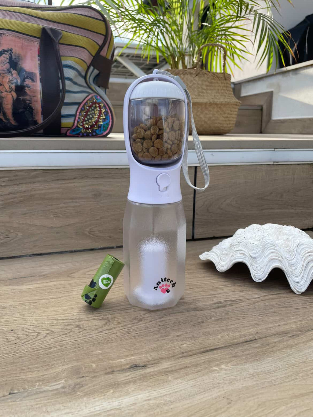 Gourde pour chien - 3en1 - blanche Anitech