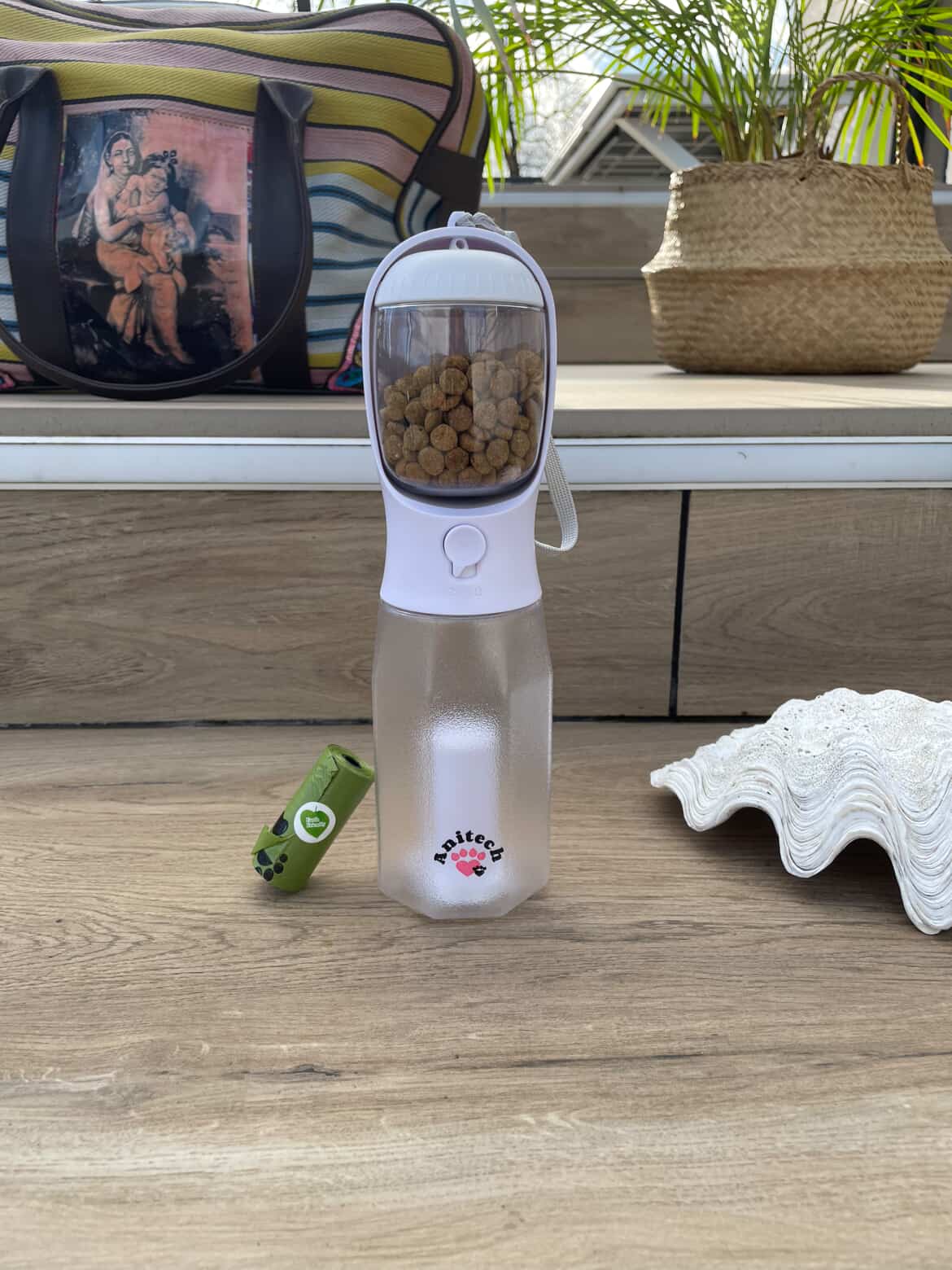 Gourde pour chien - 3en1 - blanche Anitech