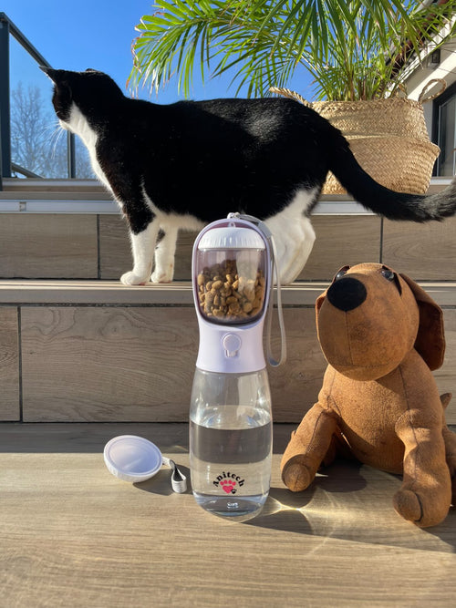 Anitech - Gourde pour chien 2en1 - rose Anitech