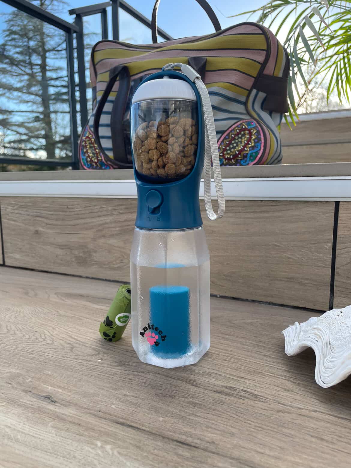 Gourde pour chien - 3en1 - bleu marine Anitech