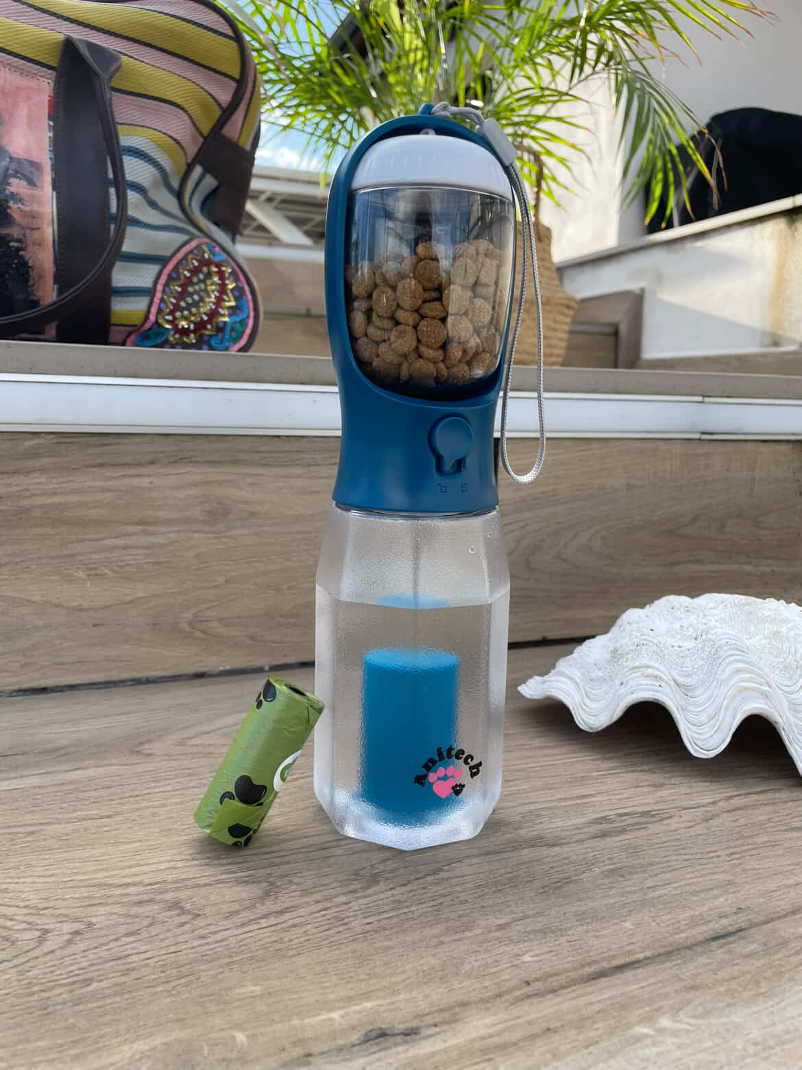 Gourde pour chien - 3en1 - bleu marine Anitech