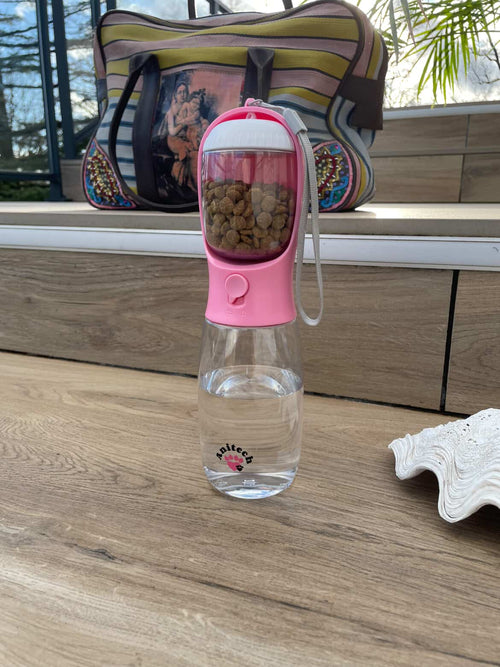 Anitech - Gourde pour chien 2en1 - rose Anitech